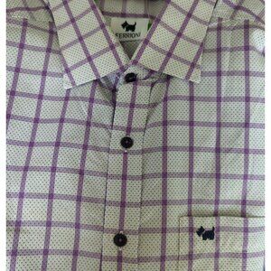 Ferrioni Group Concept Purple White LS Mens L Button Down Pocket NEW-lp1